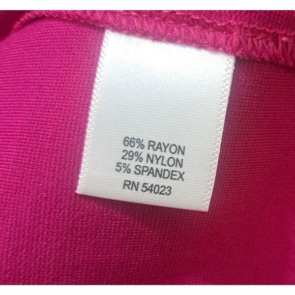Banana Republic Womens Size 6 Petite Rose Pink Dress Plunge Back Zip Knee Length - Picture 6 of 7